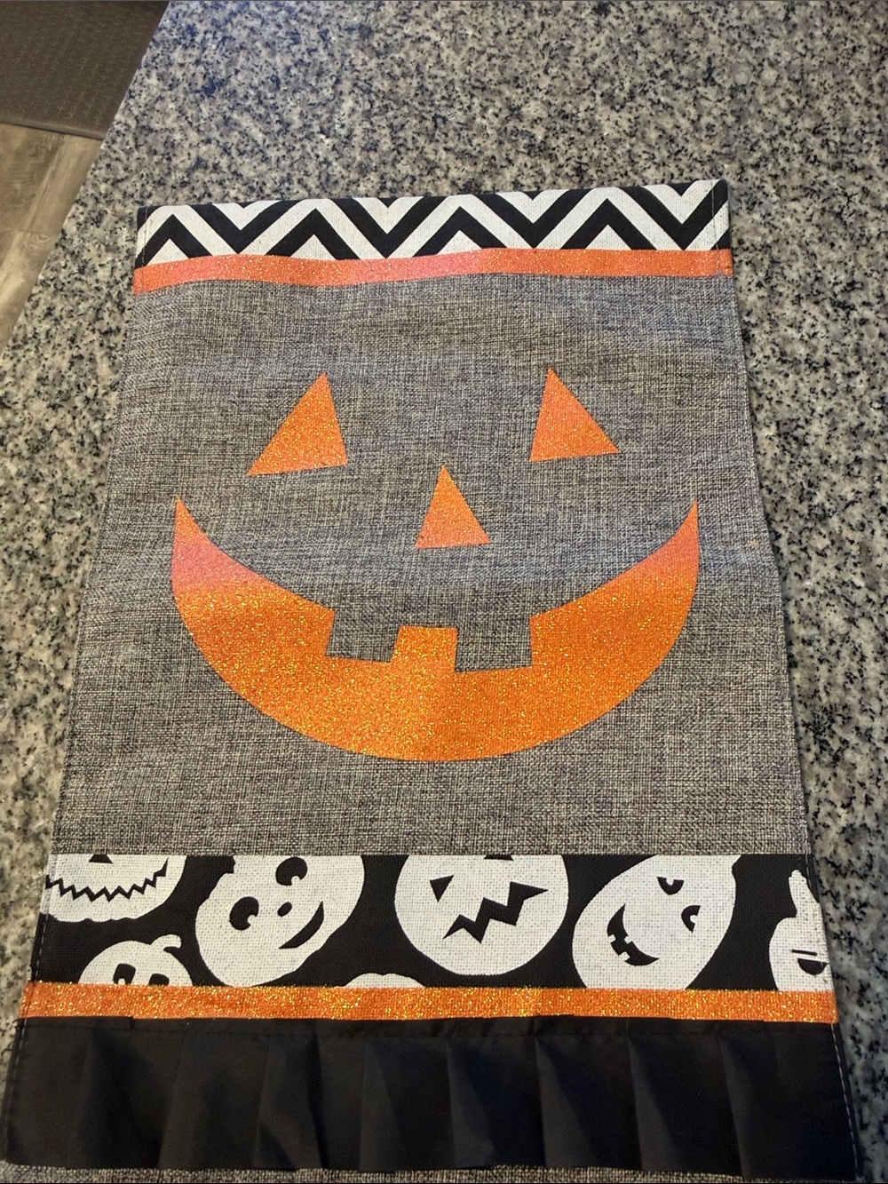 Garden Flag- double sided, Halloween Pumpkin